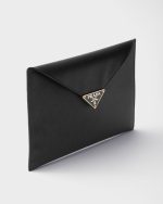 Prada Saffiano leather envelope clutch - Image 4
